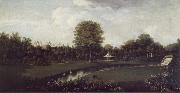 William Tomkins The Elysian Fields at Audley End,Essex,from the Tea House Bridge oil painting